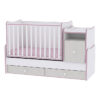 Lorelli-Drveni-Krevetac-Trend-Plus-Colour-White-Pink-Crossline-10150400032