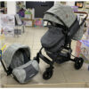 NouNou-Decija-kolica-+-autosediste-G2-Grid-Grey-531GG