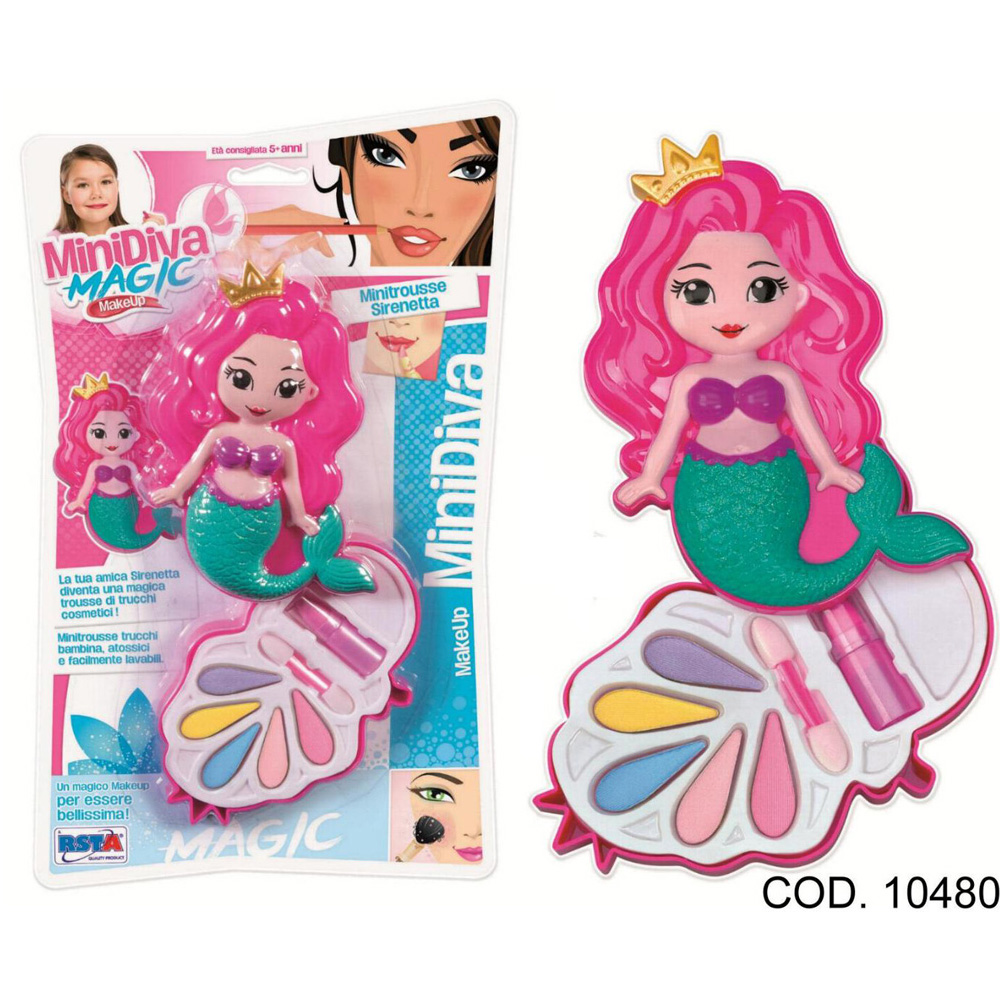 Minidiva Magic Minitrousse Trucchi Bambina, Cosmesi, RSToys