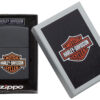 Zippo-Upaljac-Z218HD-H252-Harley-Davidson-Logo-Black-Matte-4206-4