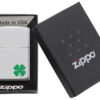 Zippo-Upaljac-Z24007-Four-Leaf-Clover-Chrome-Bit-O'-Luck-883-3