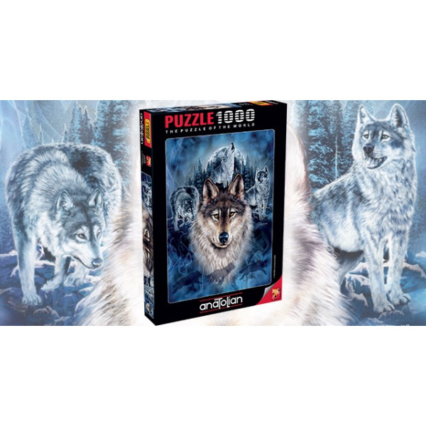 Anatolian - Wolf Team by Steven Gardner Jigsaw Puzzle (1000 Pieces)