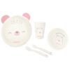 Kikka-Boo-Set-bebi-posudja-4-dela-Bear-with-Me-Pink-KKB40134