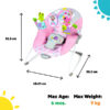 Kids-II-Bright-Stars-Lezaljka-za-bebe-Pink-Paradise-SKU16732-4